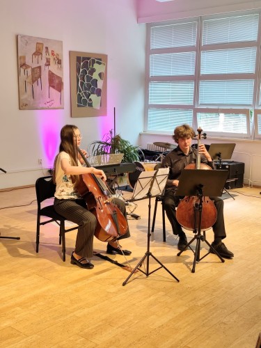 Koncert klavírní třídy J. Zlatušky a violoncellové a kytarové třídy A. Palduse