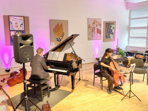 Koncert klavírní třídy J. Zlatušky a violoncellové a kytarové třídy A. Palduse