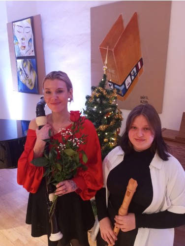Vánoční koncert flétnové a klávesové třídy Zuzany Iljaševy a flétnové třídy Kateřiny Mauserové