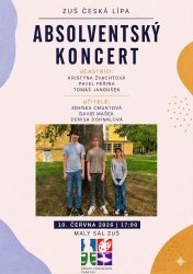 Absolventský koncert Kristýna, Pavla a Tomáše