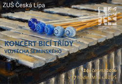 Koncert bicí třídy Vojtěcha Šeminského