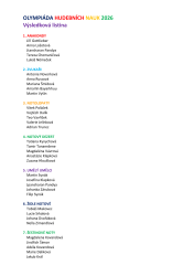 Výsledková listina OHN 2026-1
